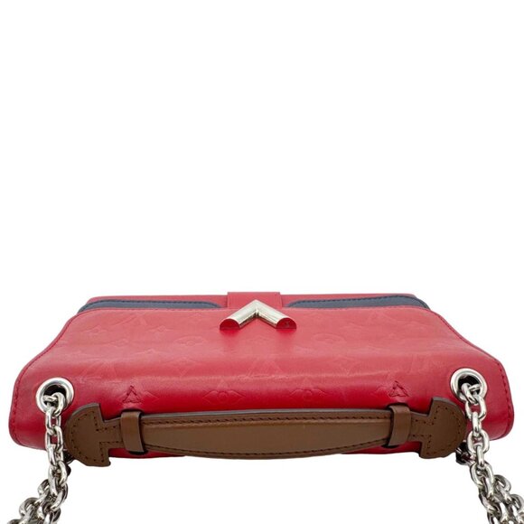 Louis Vuitton Very Chain Cuir Plume Ecume Leather Shoulder Bag Red - Picture 4 of 13